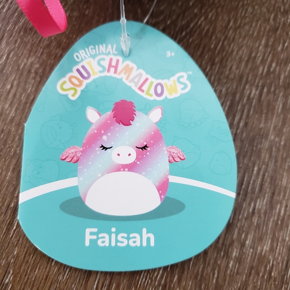 Squishmallows Plush Pegasus Faisah Stuffed Animal Ornament Toy NEW with Tags NWT - Picture 10 of 11